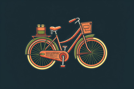 简单的自行车背景图片