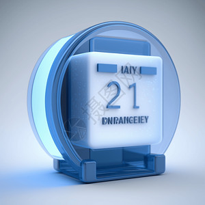 日期数字时钟3D日历设计图片