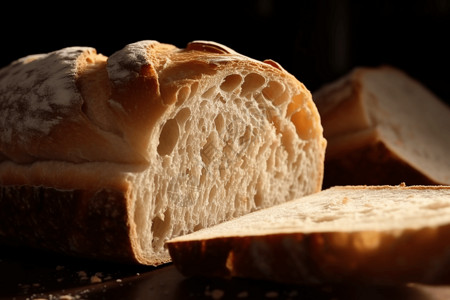一大块面包面包外壳高清图片