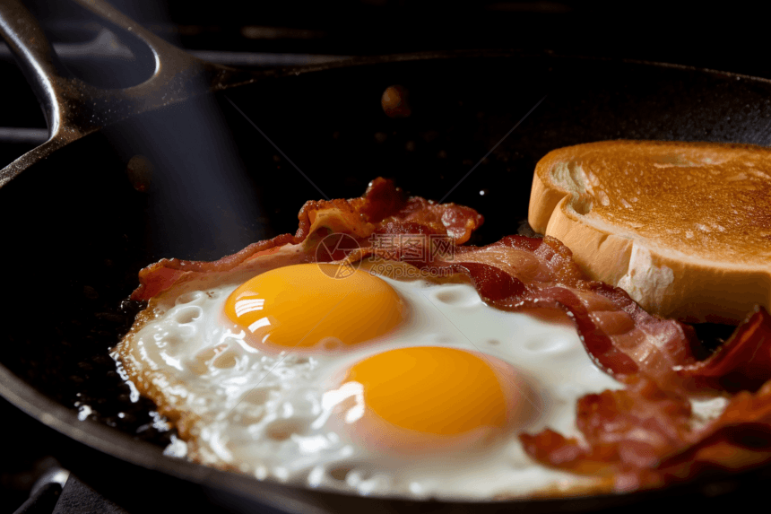 健康营养早餐煎蛋图片