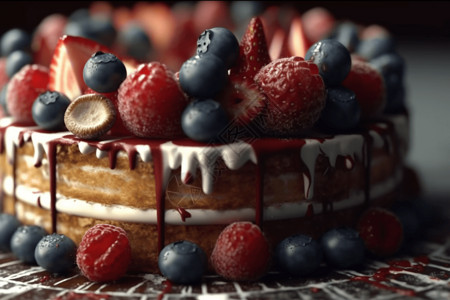 蛋糕和甜品的制作过程图片