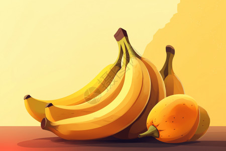 甜甜的香蕉背景图片