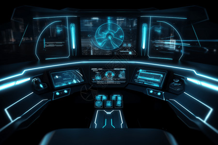 科技汽车仪表板背景图片