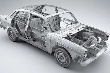 3D汽车内部结构图片