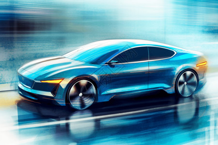 新能源汽车高速行驶图片