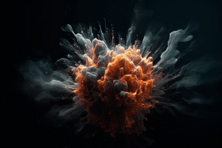抽象流体爆炸运动艺术背景图片