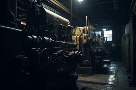 机械制造工厂内部图片背景图片