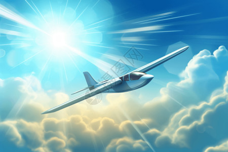 太阳能飞机背景图片
