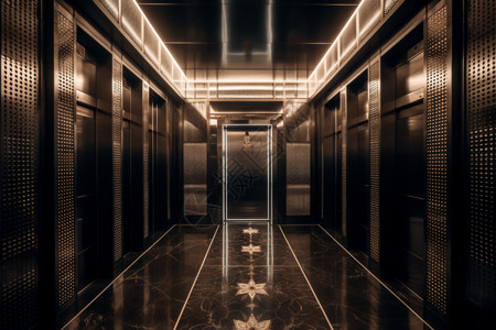 酒店电梯的内部图片
