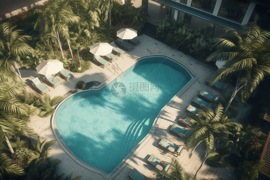 酒店游泳池图片