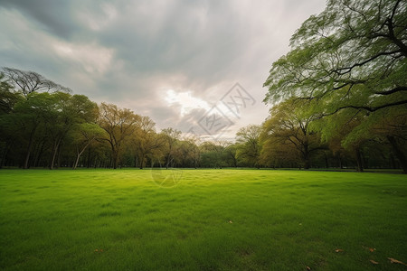 公共中央公园绿草丛生背景图片