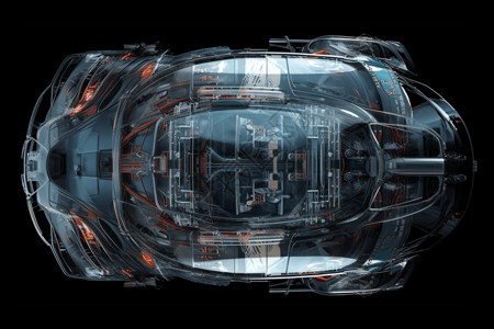 未来的透明汽车图片