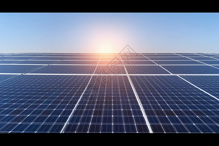 太阳能光伏电站太阳能电池板背景