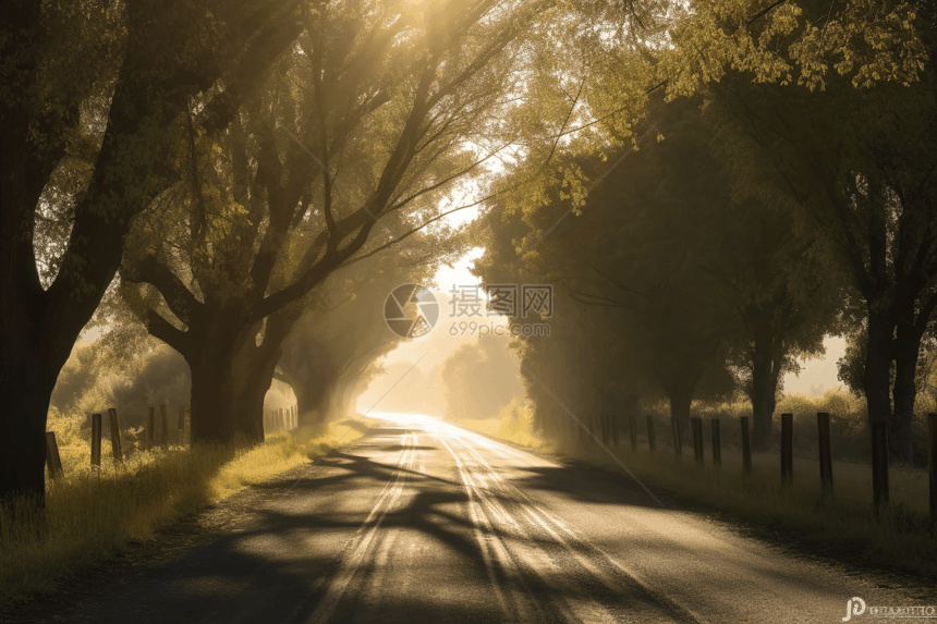 乡村道路图图片