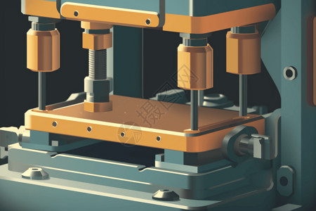 重工业液压机插图背景图片