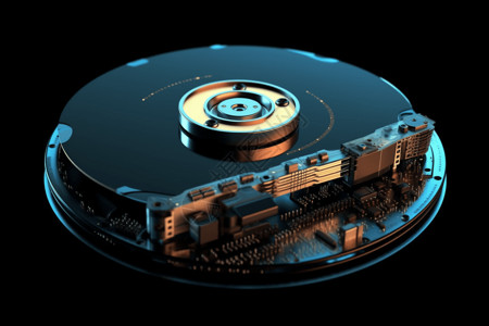 光盘驱动器硬盘驱动器的旋转盘设计图片