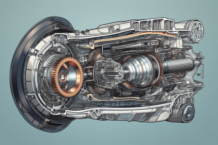 共组原理复杂的汽车变速器设计图片