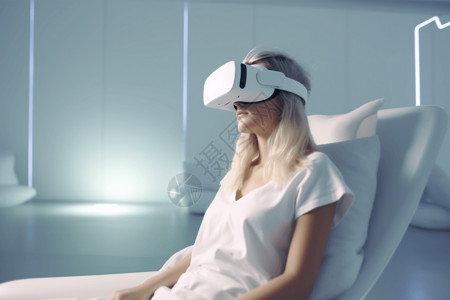 显示虚拟VR眼镜背景图片
