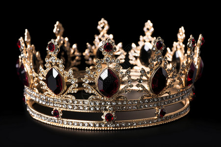 皇家红宝石皇冠背景图片