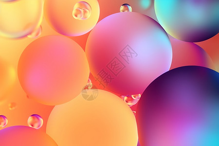 抽象气泡彩色模糊背景背景图片