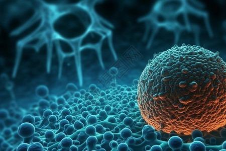 病毒细胞医疗背景图片