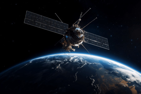 高科技卫星定位背景图片