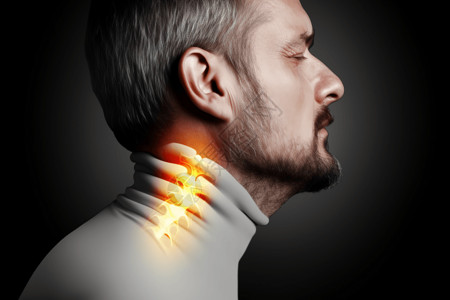 男性颈部疼痛图片
