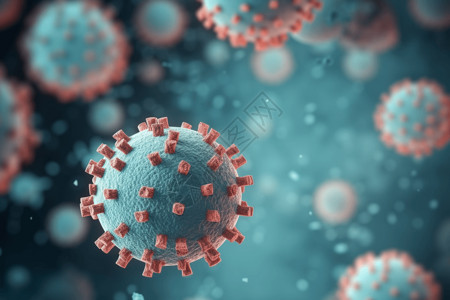 宏观的新冠病毒肺炎病毒设计图片