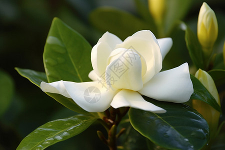 栀子花背景栀子花特写背景