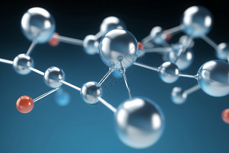 3d氢分子背景图片