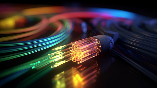 复杂光纤互连线路图片