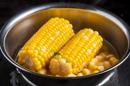 玉米炖汤背景图片