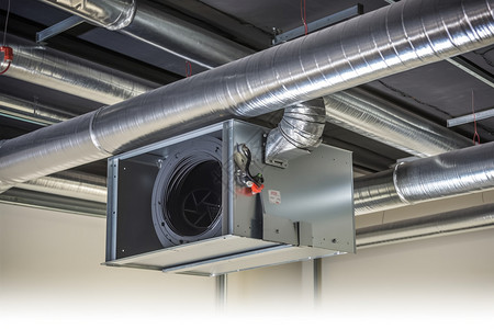 空调供暖系统管道背景图片