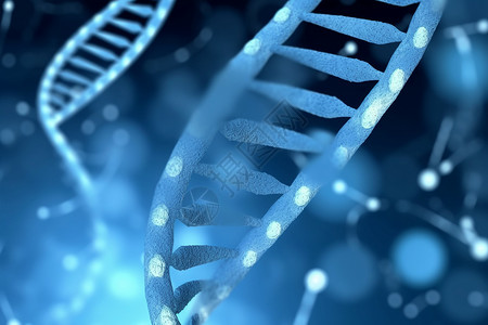 遗传信息蓝色基因背景设计图片