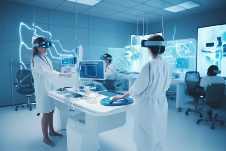 ar素材虚拟现实几乎的医学培训设计图片