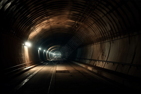 公路隧道3D概念图背景图片
