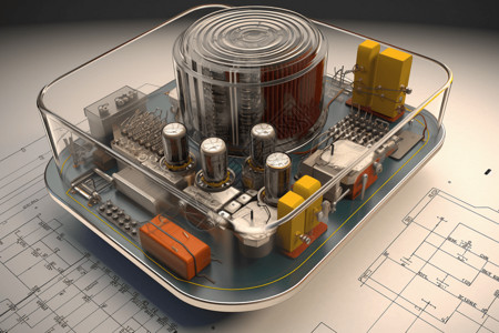 电气电子电压调节器模型设计图片