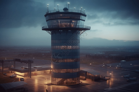 机场控制塔概念图图片