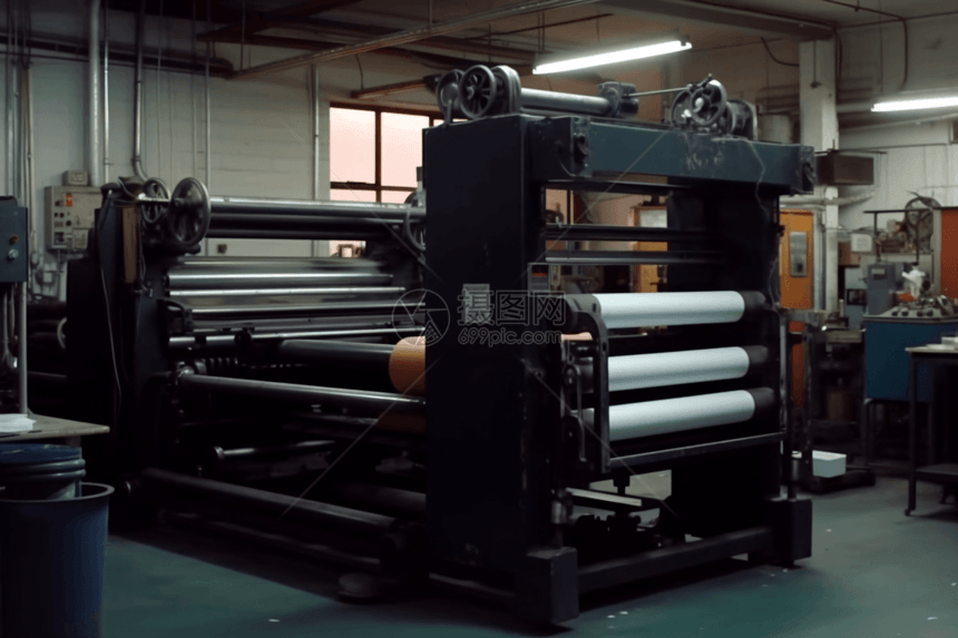 大型印刷机工厂设备图片