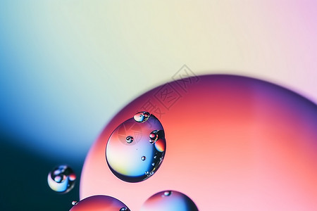 抽象的气泡背景背景图片