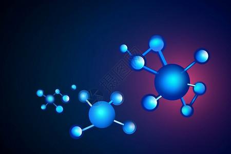 抽象分子结构图片