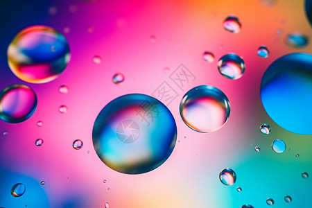 抽象的彩色泡泡图片
