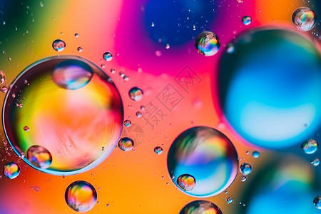 彩色的泡泡背景图片