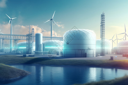 电站能源可再生能源制氢设计图片