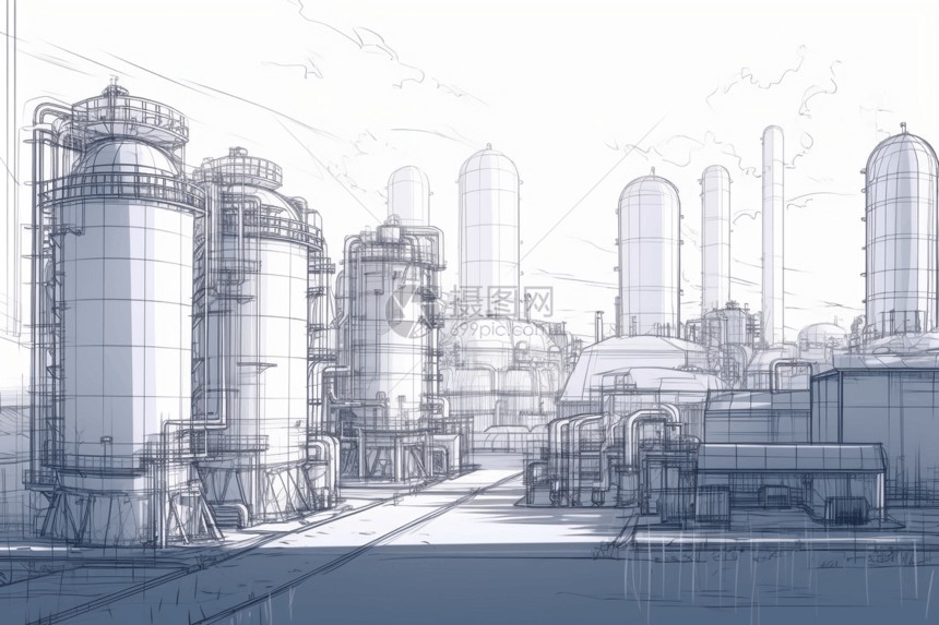 制氢工厂草图图片