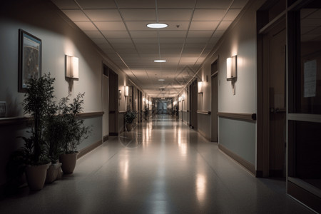 医院病房走廊环境图片