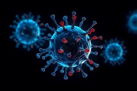 病毒细胞背景图片