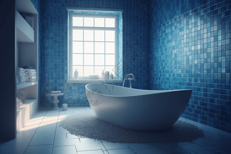 浴室带水槽和浴缸背景图片