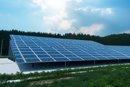 太阳能电池板能源图片