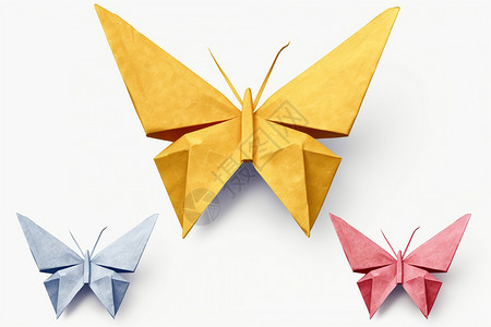 再生纸折纸蝴蝶设计图片